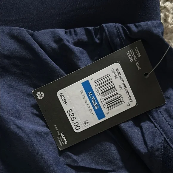 Under Armour Dark Blue Running Shorts - Picture 2 of 3